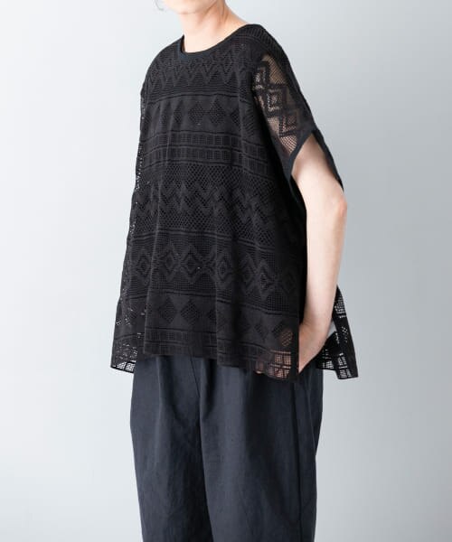 かぐれレースポンチョプルオーバー