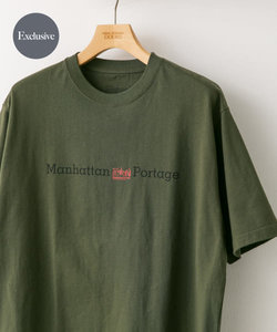 『別注』Manhattan Portage×DOORS　胸ロゴ プリント Tシャツ