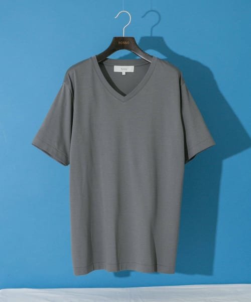 『XLサイズあり』『UR TECH』防汚加工 スタンダードVネックTシャツ