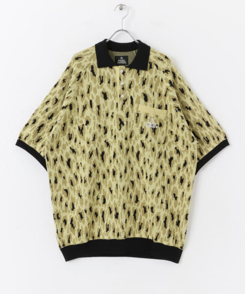 MAGIC NUMBER　LEOPARD KNIT ポロシャツ