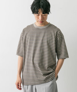 『WEB/一部店舗限定サイズ』マルチボーダーショートスリーブ Tシャツ