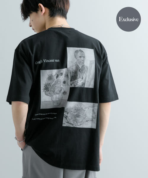 『別注』グラフィックアートTシャツ(5分袖)D