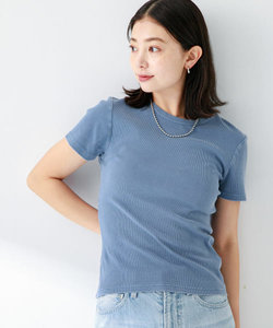 ピグメントリブTシャツ