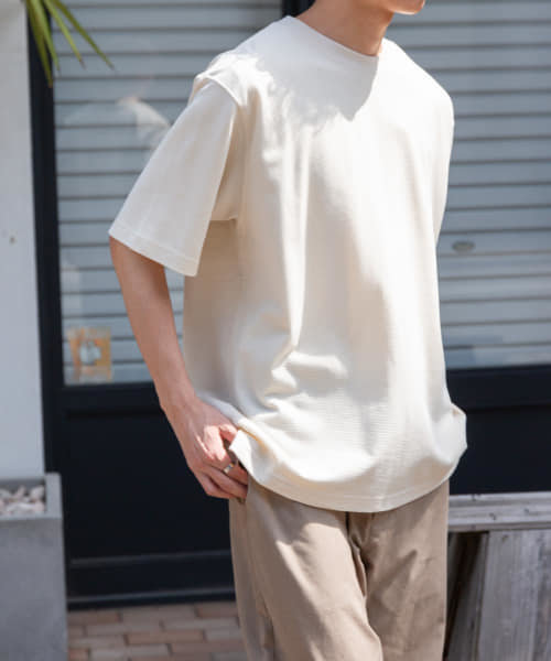 FORK&SPOON　TCワッフルショートスリーブTシャツ