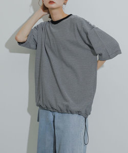『ユニセックス』ドローコードツキアソートTシャツ(5分袖)