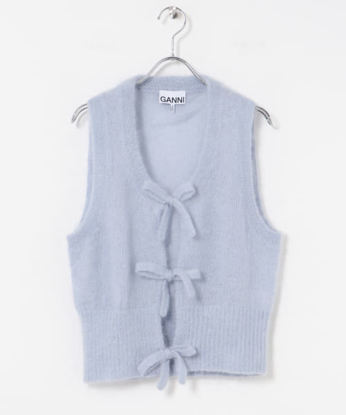 GANNI　Light MohairTieStringVest