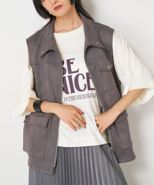 CHIGNON　BE NICE5分袖Tシャツ