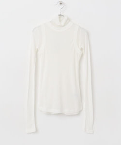 le　WOOL LAYERD TURTLE-NECK TOP