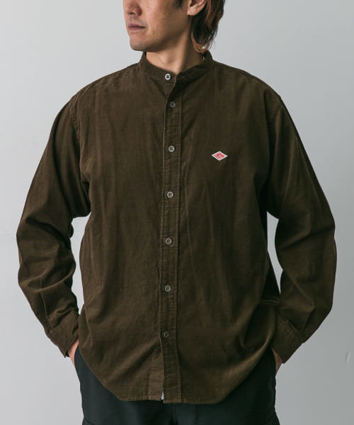 DANTON　BAND COLLAR SHIRTS LONG-SLEEVE