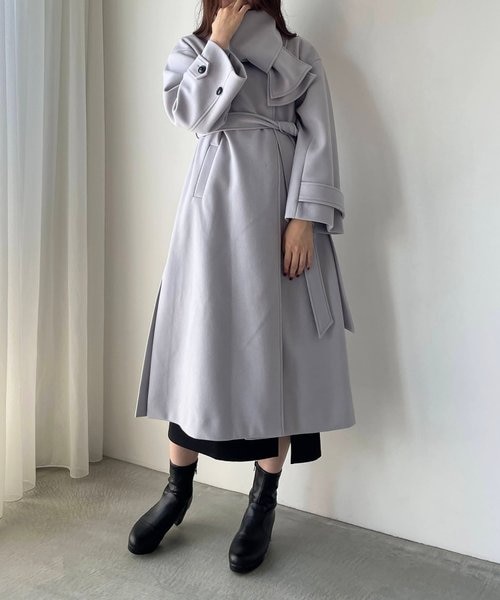 マフラーセットノーカラーコート Majestic Legon マジェスティックレゴン の通販 Mall