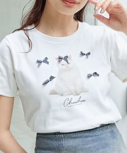 プチリボンネコＴシャツ