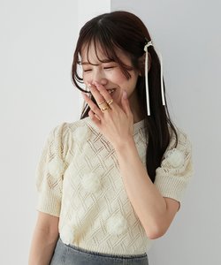 プチリボンヘアクリップ