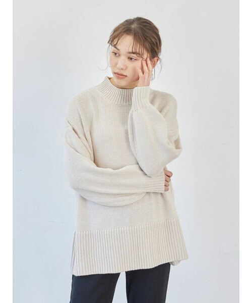 バックスリットハイネックニットプルオーバー Earth Music Ecology アースミュージックアンドエコロジー の通販 Mall