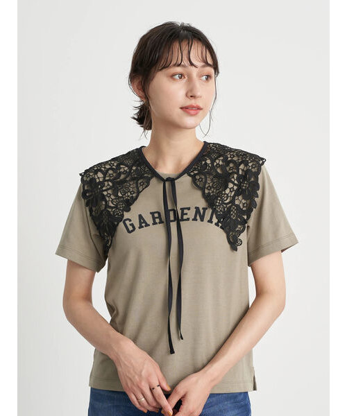 【WEB限定】[SET2点]Tシャツ+レース衿