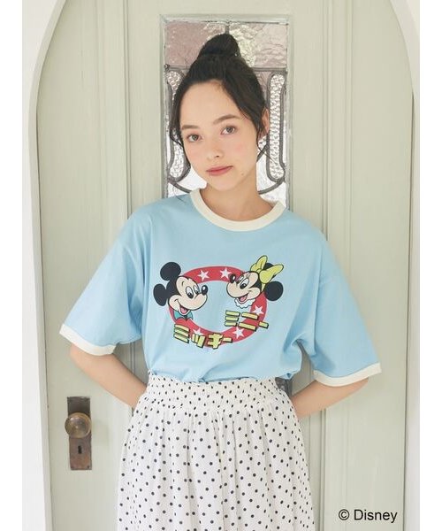 リンガーTee/Mickey&Minnie