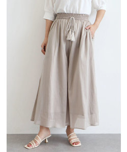 インド綿 スカート見えボリュームパンツ
