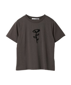 ・RAY CASSIN フラワーサガラ刺繍Tシャツ