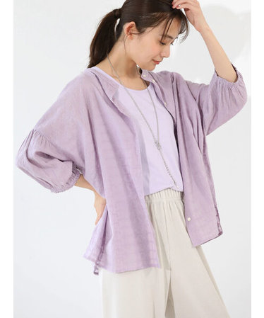 レディースのシャツ・ブラウス（パープル/紫色）通販 | &mall（アンド ...