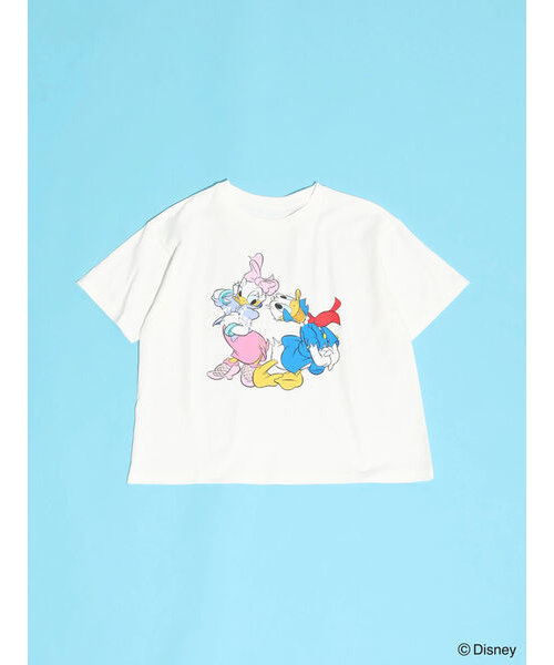 ドナルドダック90th/アクセ風プリントTEE