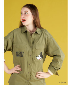 Wポケットワークシャツ/Mickey
