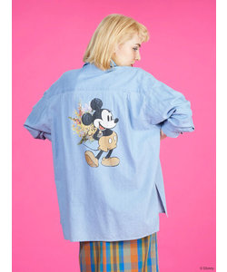 Flowerデニムシャツ/Mickey
