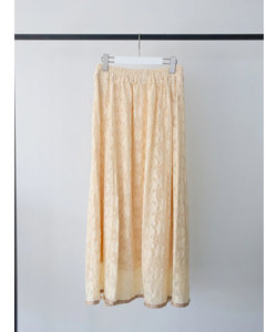 裾配色テープレースマーメイドスカート