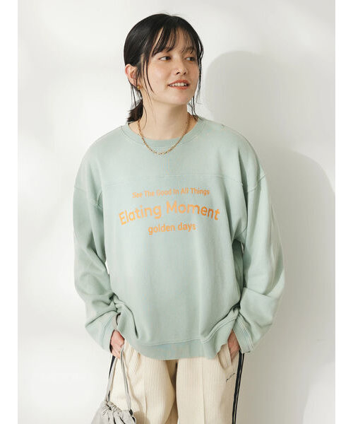 ミニ裏毛パウダー加工PT P/O L/S