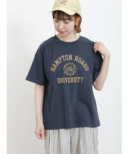 【汗染み防止】カレッジプリントTシャツ