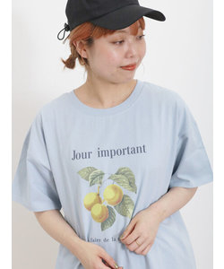 【接触冷感】フルーツプリントTシャツ