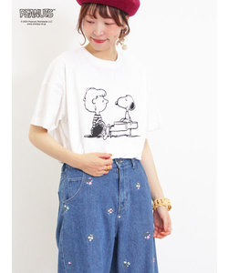 【PEANUTS×Samansa Mos2】プリントTシャツ