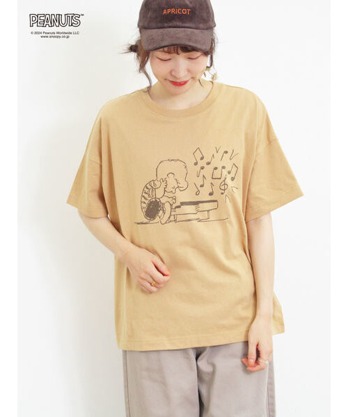 【PEANUTS×Samansa Mos2】プリントTシャツ