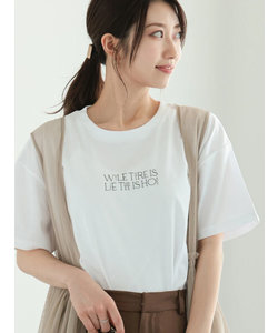 発泡デザインロゴTシャツ