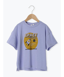 宇宙プリントTシャツ