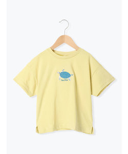 海の生物刺繍Tシャツ