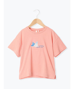 海の生物刺繍Tシャツ