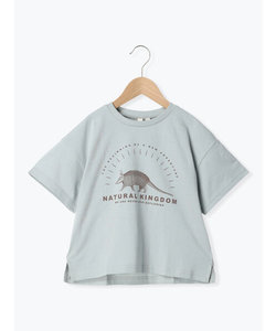 【オーガニックコットン】アニマルプリントTシャツ