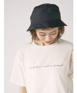 【接触冷感】筆記体ロゴプリントTシャツ