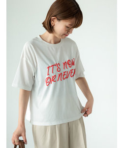 【接触冷感】発泡ロゴプリントTシャツ