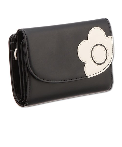 MARY QUANT シュリンクデイジーメタル Lウォレット(ゴールド)完売品
