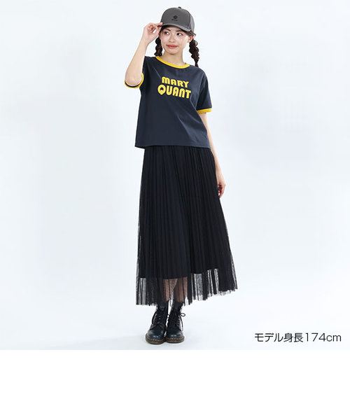 レトロロゴプリントリンガー２ Tシャツ