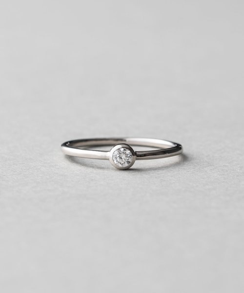 PT900 ダイヤモンド 0.1ct リング「ブライト」 | ete（エテ）の通販 ...