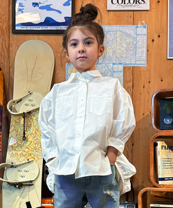 Typewriter Long Balloon Shirt