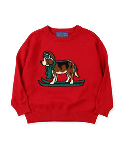 GROOVY SKIDOG Crewneck Knit Pullover