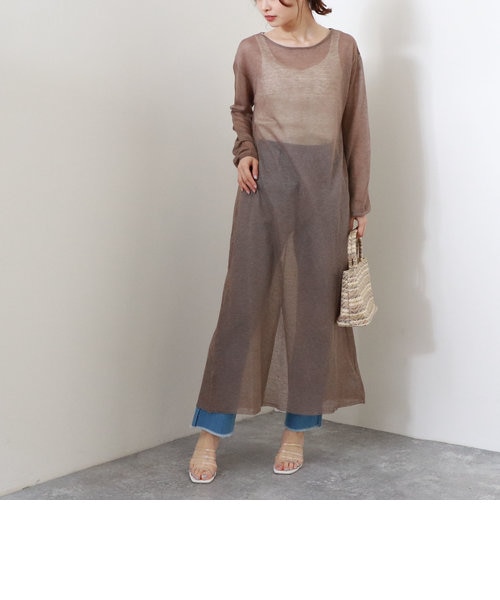 バックスリットシアーニットワンピース Archives アルシーヴ の通販 Mall