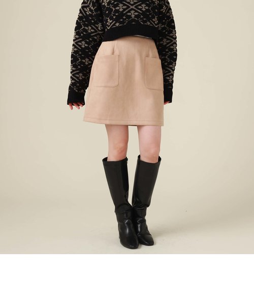 【BEAMS】スエードミニスカートスカート