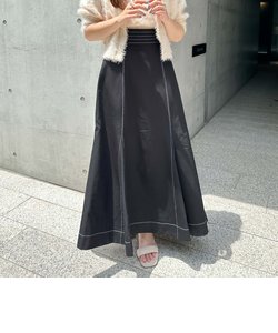 Ｈ／Ｗ配色ステッチフレアマーメイドスカート