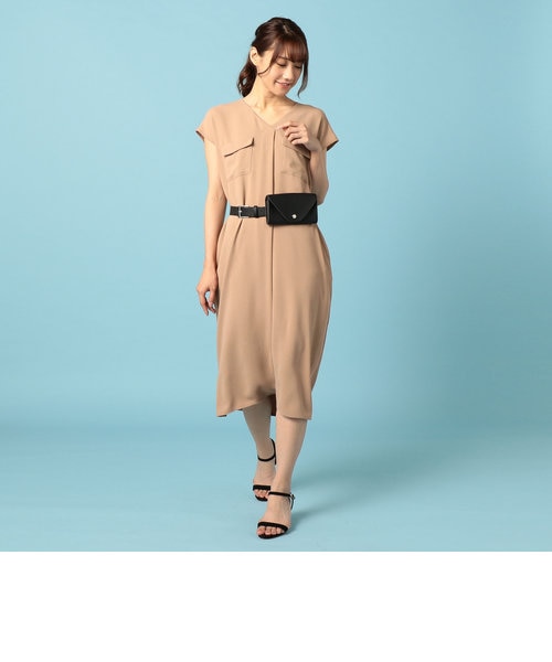 秋に使える 大人顔 シックな上品ワンピース Mall