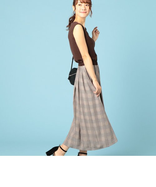 グレンチェックドッキングワンピース Doux Archives ト ゥ アルシーヴ の通販 Mall