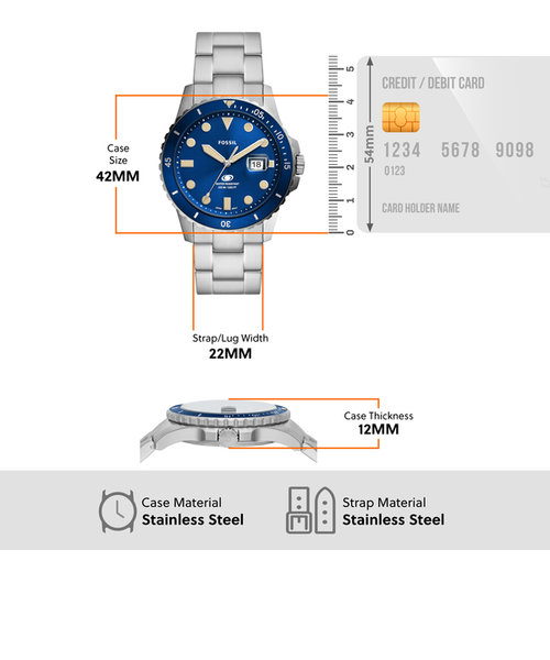 FOSSIL BLUE FS5949 FOSSIL（フォッシル）の通販 mall