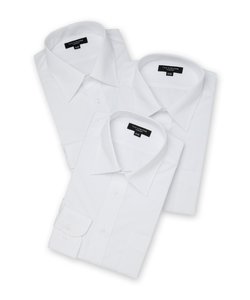 【WEB限定】タカキュー 形態安定抗菌防臭  ビジネスドレス長袖シャツ3枚セット